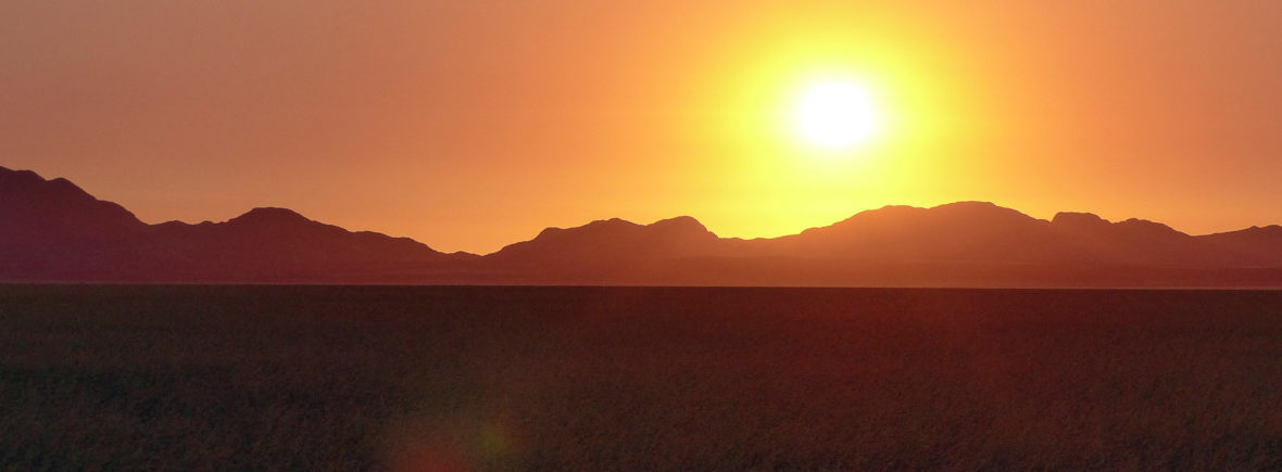 Sunset in the Tiras Mountains, Namibia